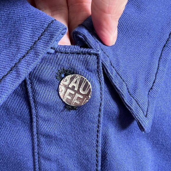 Baum Und Pferdgarten Ananda Shirt Dress Size EU 36 US Small Blue Belted Work - Picture 6 of 10